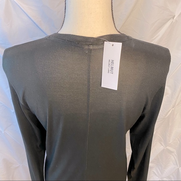 Helmut Lang | Sleek Coated Long Sleeve Top | Small - Picture 5 of 11